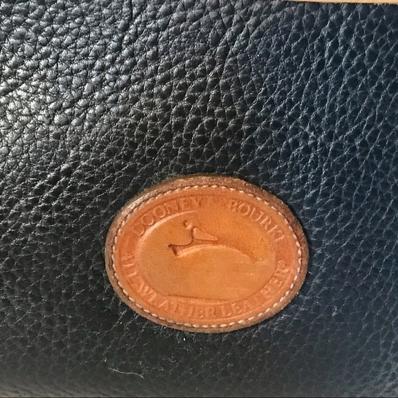Dooney & Bourke Vintage Navy AWL Equestrian Bag - Picture 8 of 15